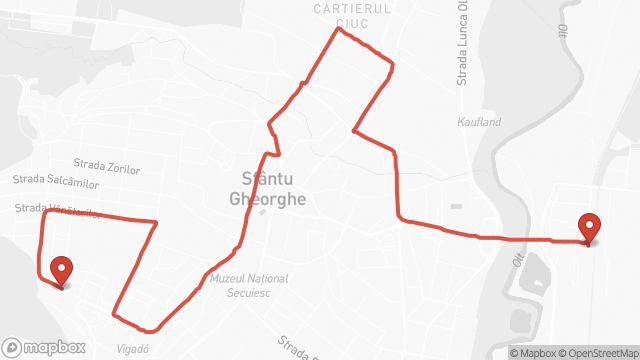 Route of line 2 on the map: Str. Bartók Béla / Bartók Béla utca