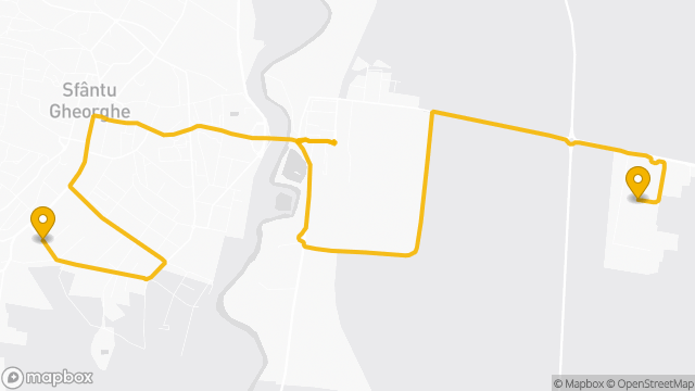 A 4-es busz útvonala a térképen: Câmpul Frumos / Szépmező